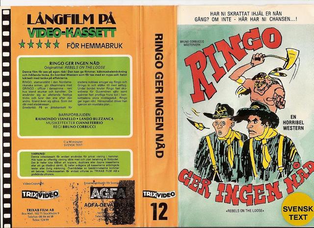 12 RINGO GER INGEN NÅD (VHS)